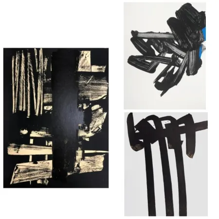 Lithograph Soulages - 3 Lithographs