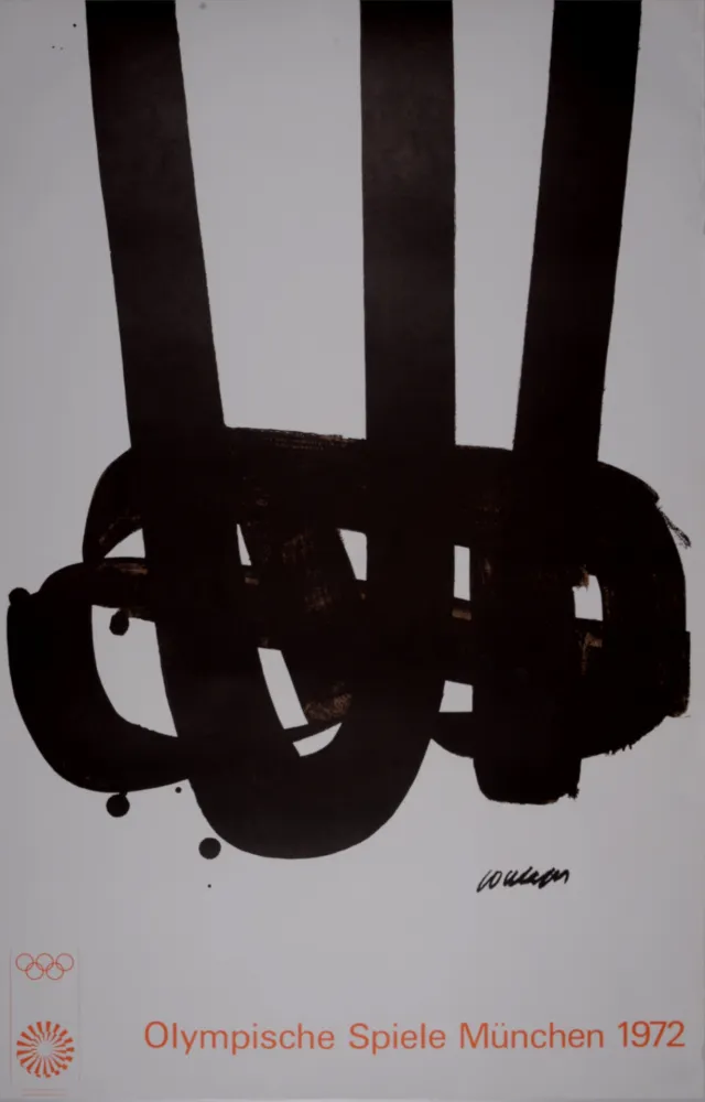 Lithograph Soulages - Affiche JO Mourlot