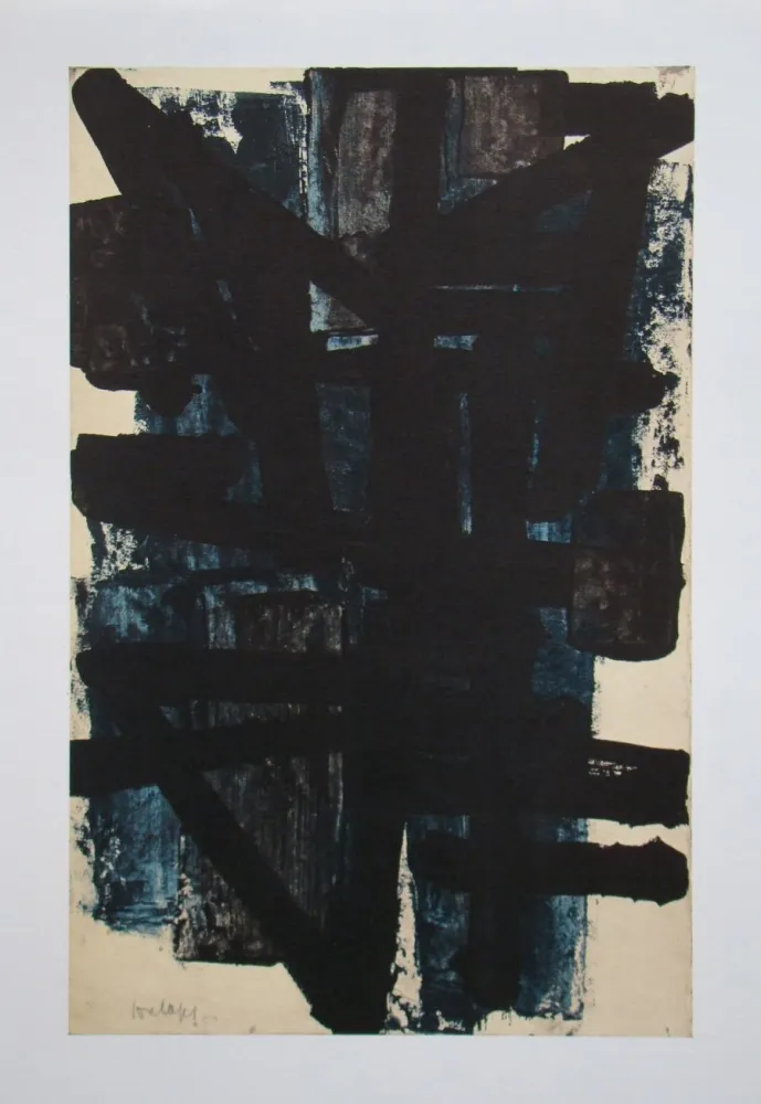 Lithograph Soulages (After) - Peinture sur papier - 1950