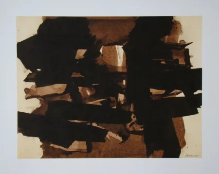 Lithograph Soulages (After) - Peinture sur papier - 1960