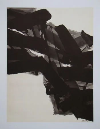 Lithograph Soulages (After) - Peinture sur papier - 1961