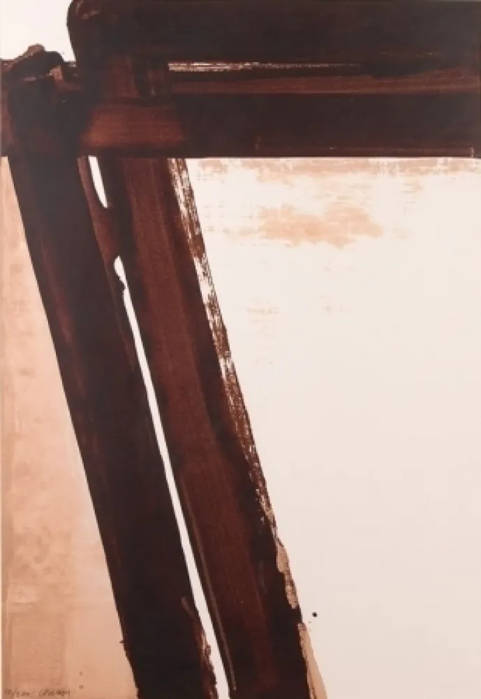 Screenprint Soulages - Composition 15