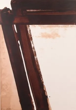 Screenprint Soulages - Composition 15