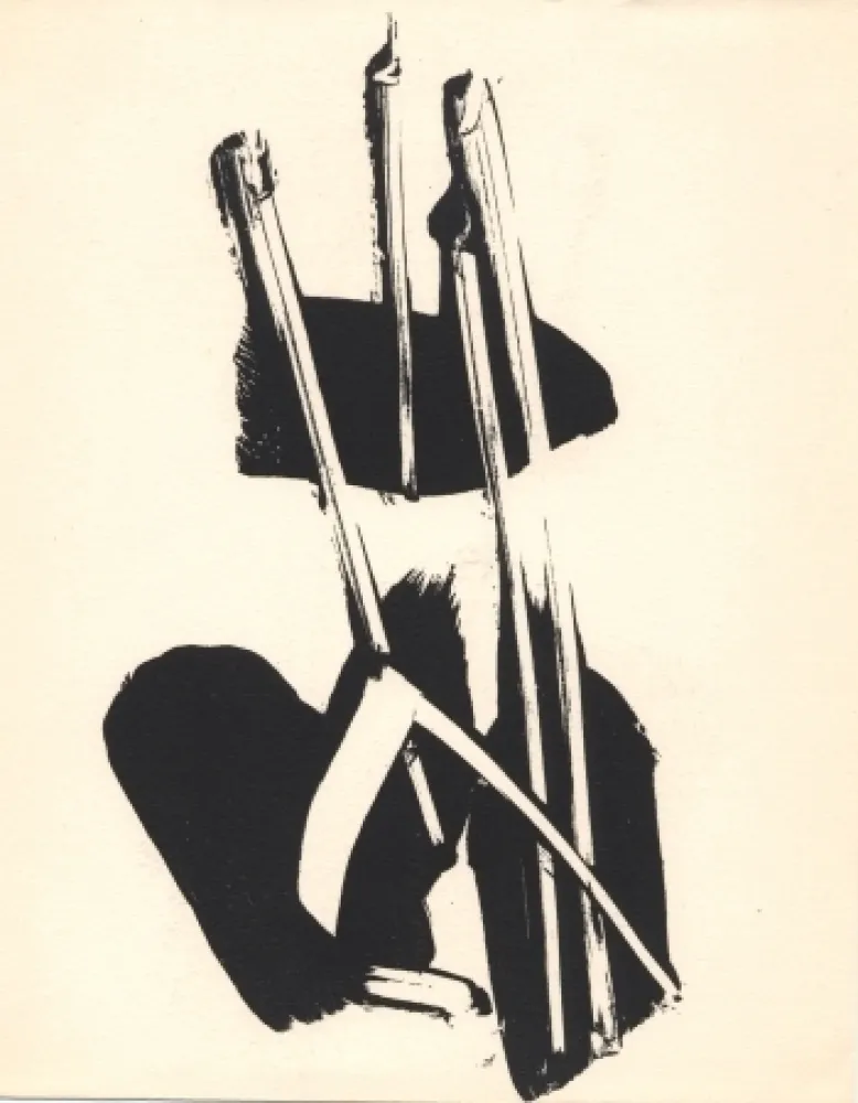 Lithograph Soulages - Depaysage