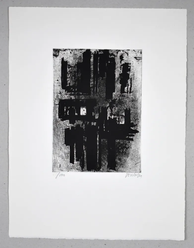 Engraving Soulages - Eau forte IV