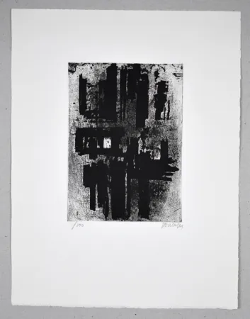 Engraving Soulages - Eau forte IV