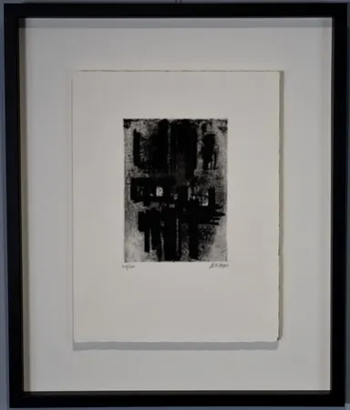 Engraving Soulages - EAU FORTE IV