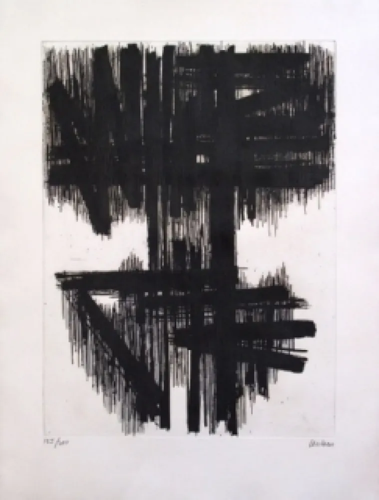 Engraving Soulages - Eau forte n° 6