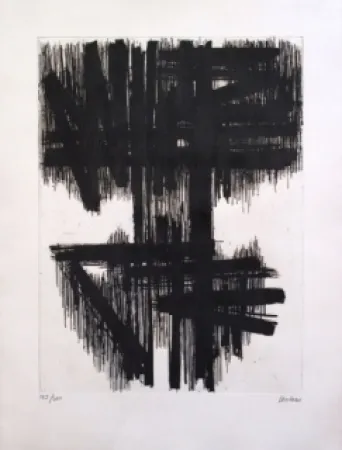 Engraving Soulages - Eau forte n° 6
