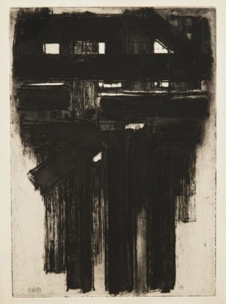 Engraving Soulages - Eau-forte n° III