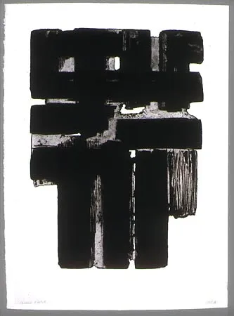 Etching And Aquatint Soulages - Eau forte n° X b