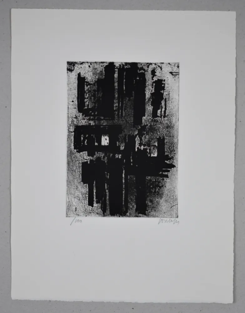 Engraving Soulages - Eau-forte n°IV