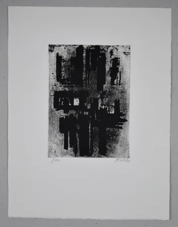 Engraving Soulages - Eau-forte n°IV