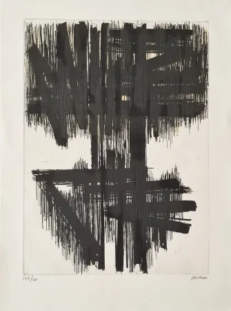 Engraving Soulages - Eau-forte VI 