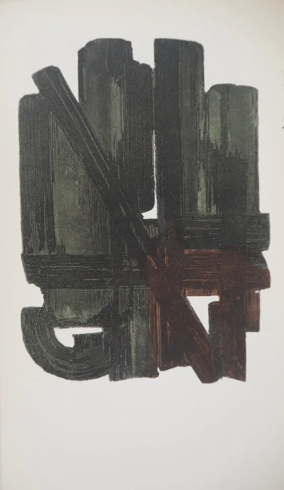 Lithograph Soulages - Eau Forte VIII