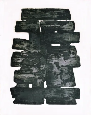 Engraving Soulages - Eau-forte XIII 