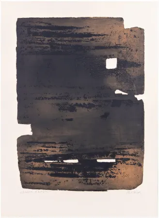 Engraving Soulages - Eau-forte XV