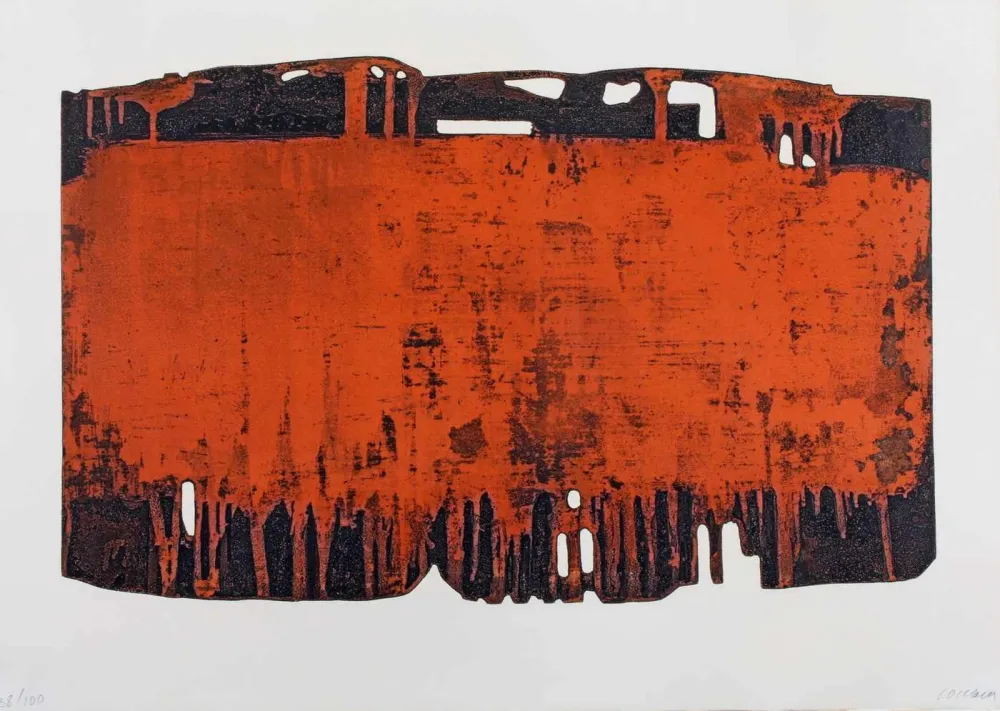 Etching And Aquatint Soulages - Eau-forte XXV