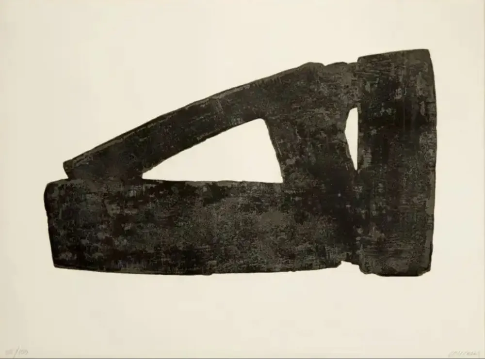 Etching Soulages - Eau-forte XXXII