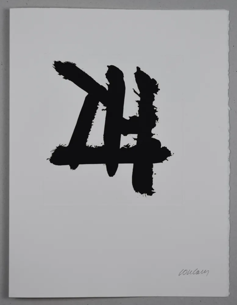 Engraving Soulages - EAU FORTE XXXIV