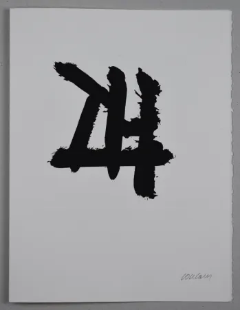 Engraving Soulages - EAU FORTE XXXIV