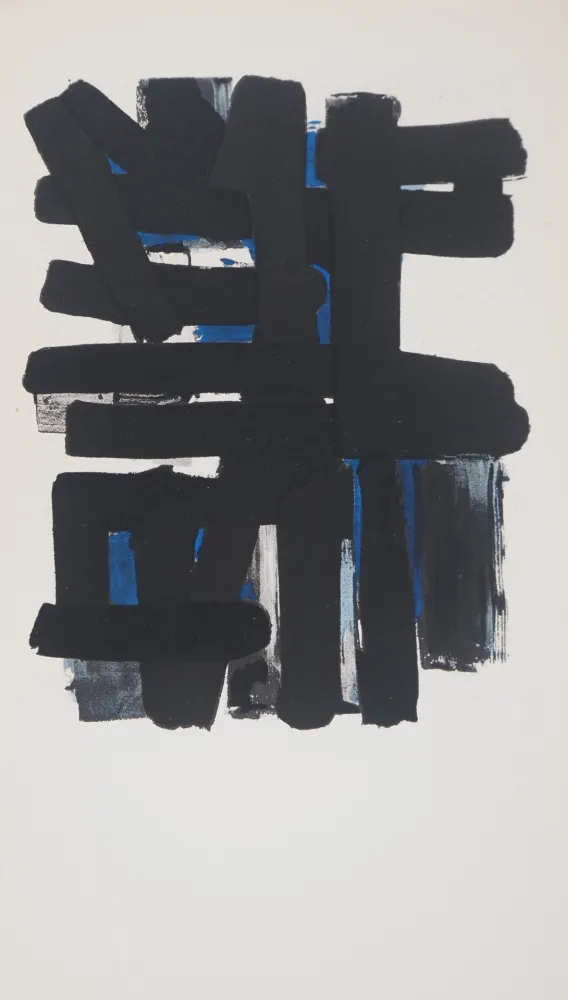 Lithograph Soulages - Gouache 11