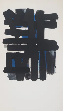 Lithograph Soulages - Gouache 11