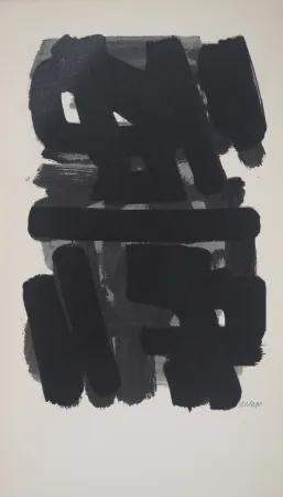 Lithograph Soulages - Gouache 6