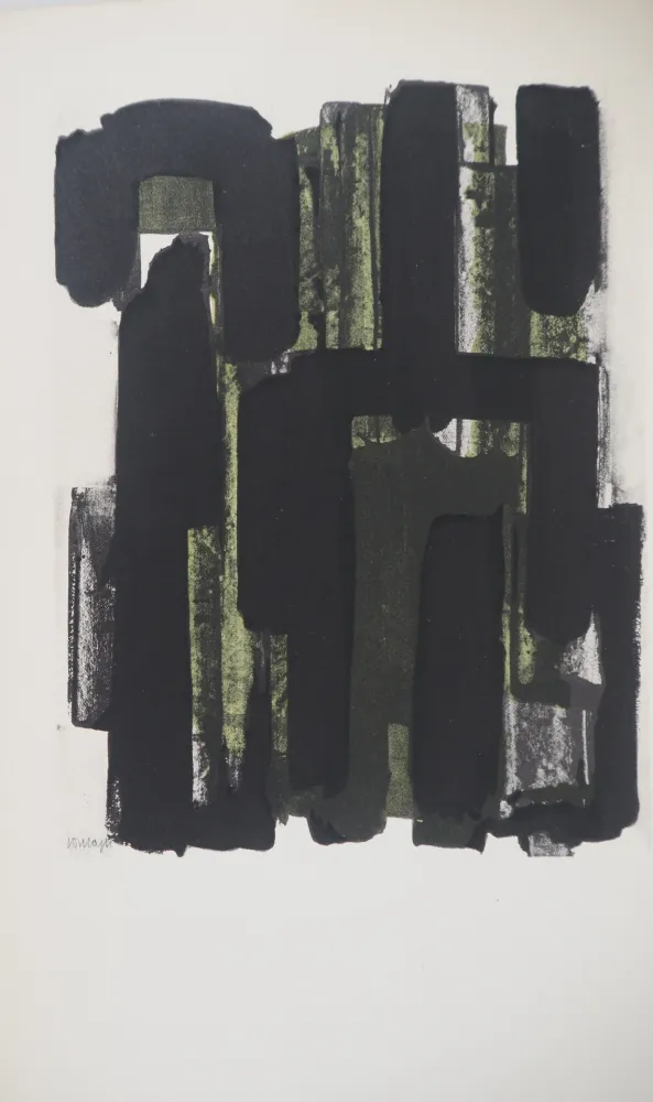 Lithograph Soulages - Gouache 8
