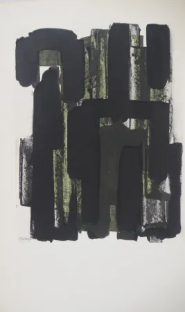 Lithograph Soulages - Gouache 8