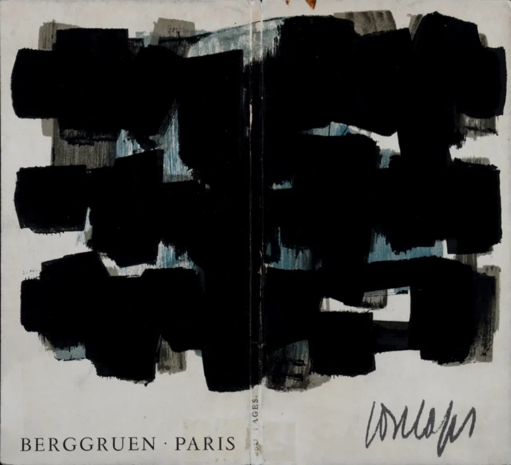 Lithograph Soulages - Gouaches et gravures (Cover), 1957