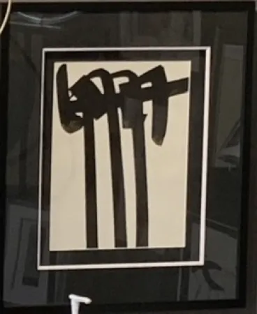 Lithograph Soulages - L 28