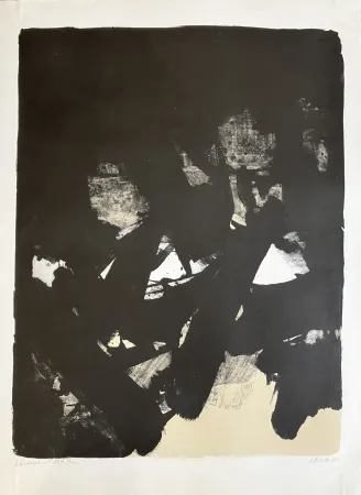 Lithograph Soulages - Lithographie 13, 1964. 