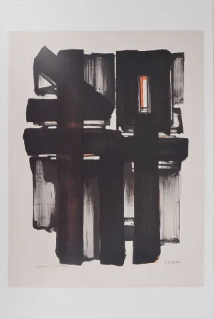 Illustrated Book Soulages - Lithographie 2