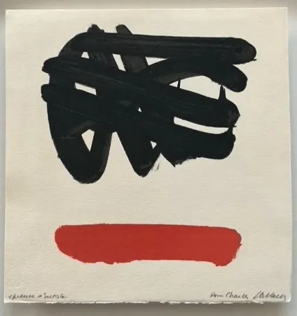 Lithograph Soulages - LITHOGRAPHIE 30