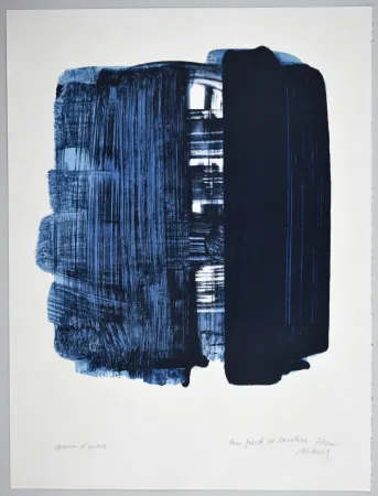 Lithograph Soulages - LITHOGRAPHIE 33