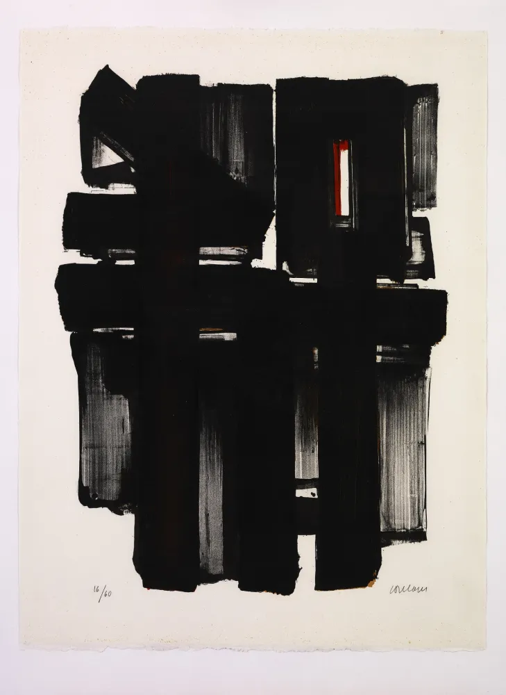 Lithograph Soulages - Lithographie II
