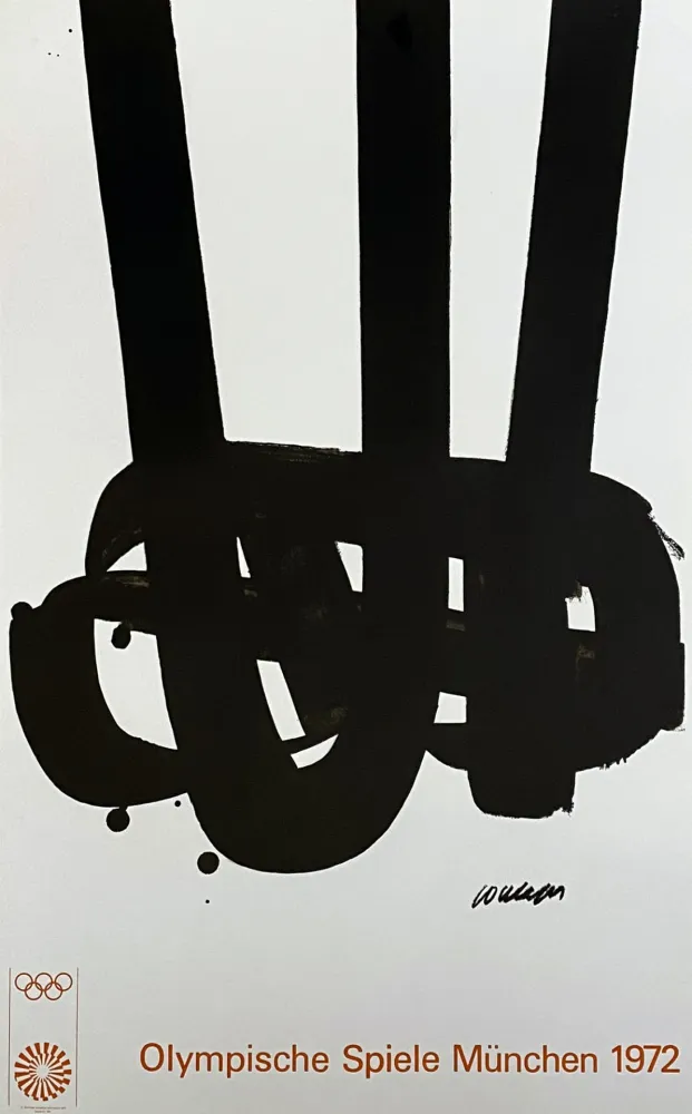 Lithograph Soulages - Lithographie n°29, 1972 - Mourlot edition