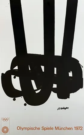Lithograph Soulages - Lithographie n°29, 1972 - Mourlot edition