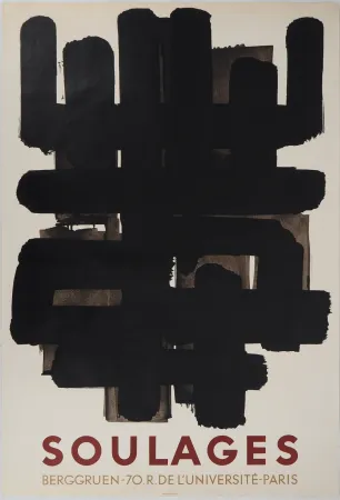 Lithograph Soulages - Lithographie n°3