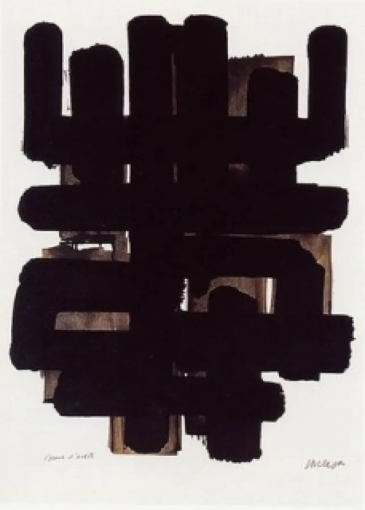 Lithograph Soulages - Lithographie n°3