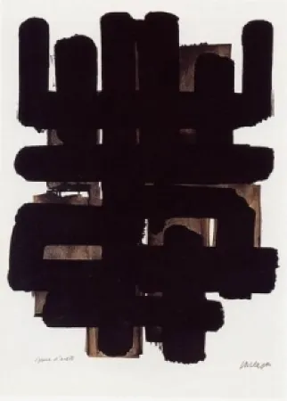 Lithograph Soulages - Lithographie n°3