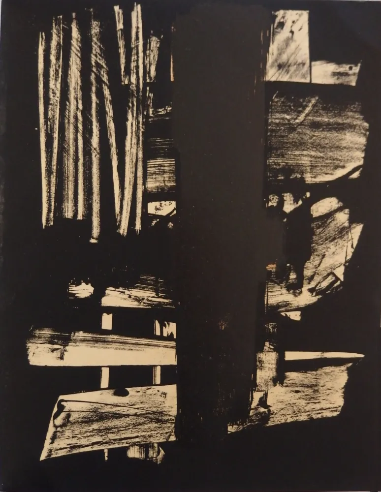 Lithograph Soulages - Lithographie n°9