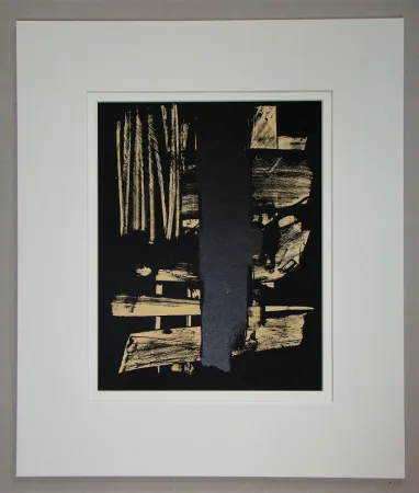 Lithograph Soulages - Lithographie N°9 