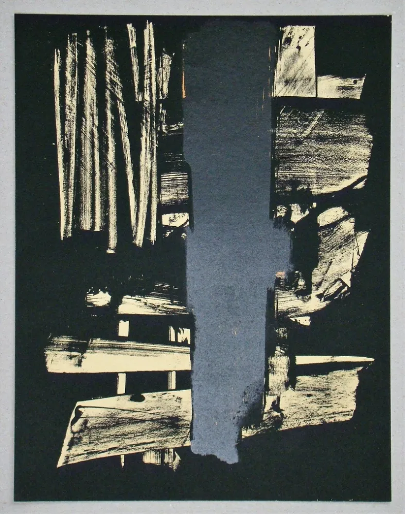 Lithograph Soulages - Lithographie N°9