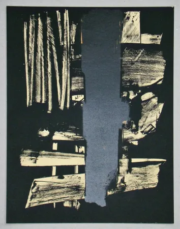 Lithograph Soulages - Lithographie N°9