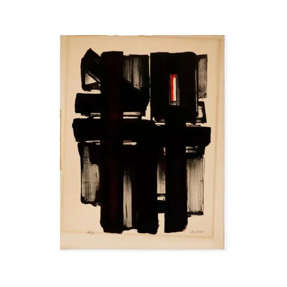 Lithograph Soulages - Lithographie No. 2, 1957
