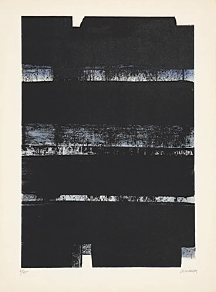Lithograph Soulages - Lithographie No. 32a