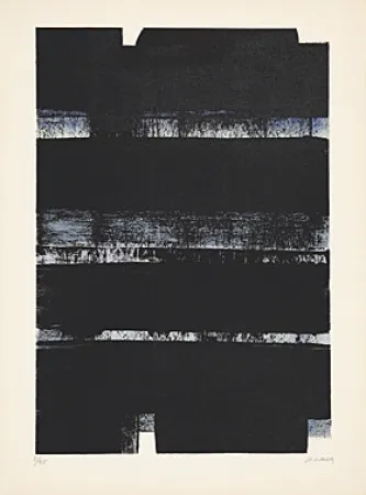 Lithograph Soulages - Lithographie No. 32a