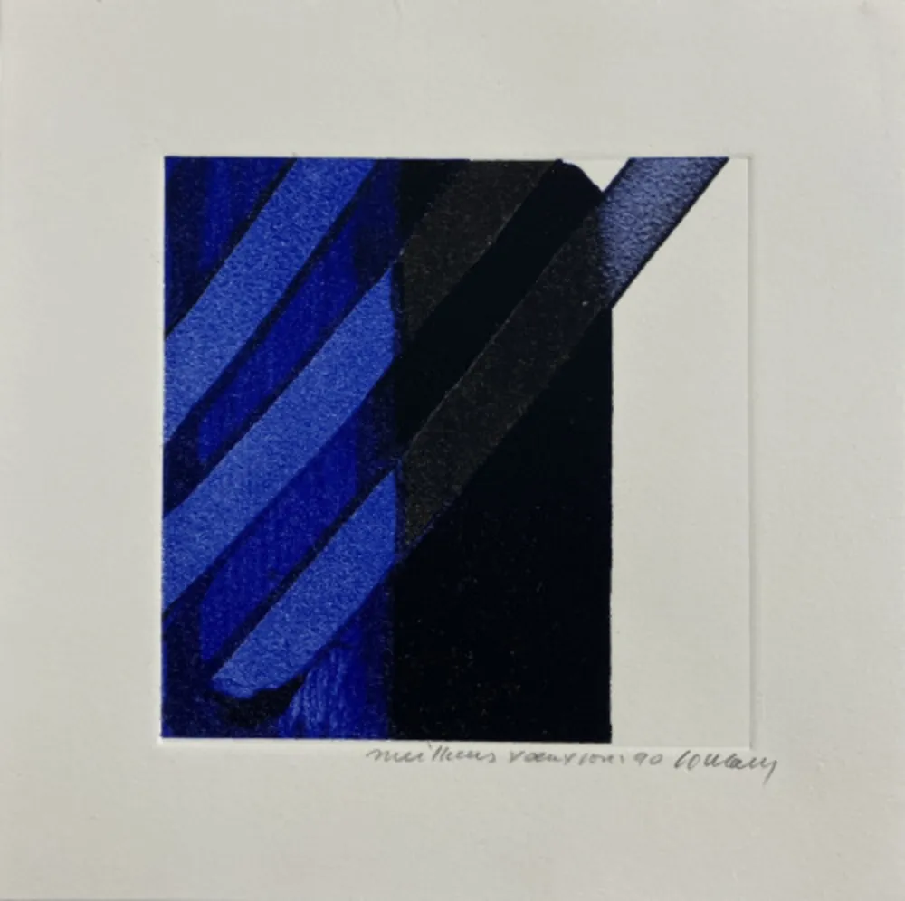 Screenprint Soulages - Screenprint no. 17 – 1989